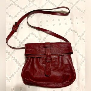 FRYE Artisan Fold-over Leather Crossbody Bag